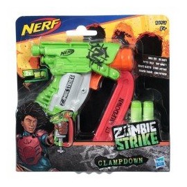 Nerf B4968 Lanzador  Zombie Strike Clampdown  Juguete Hasbro-ChicosconEstilo-Lanzadores