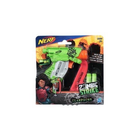 Nerf B4968 Lanzador  Zombie Strike Clampdown  Juguete Hasbro-ChicosconEstilo-Lanzadores