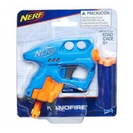 Nerf E0667 Mini Lanzador Nerf Nanofire Azul Juguete Hasbro-ChicosconEstilo-Lanzadores