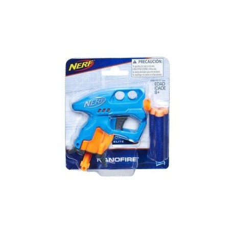 Nerf E0667 Mini Lanzador Nerf Nanofire Azul Juguete Hasbro-ChicosconEstilo-Lanzadores