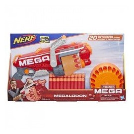 Nerf E2849 Lanzador  N-Strike Mega Megalodon Juguete Hasbro-ChicosconEstilo-Lanzadores