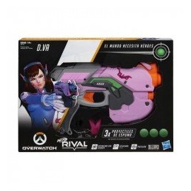 NERF E3122 Lanzador Overwatch D.Va Nerf Rival y 3 recargas Overwatch Nerf Rival Juguete Hasbro-ChicosconEstilo-Lanzadores