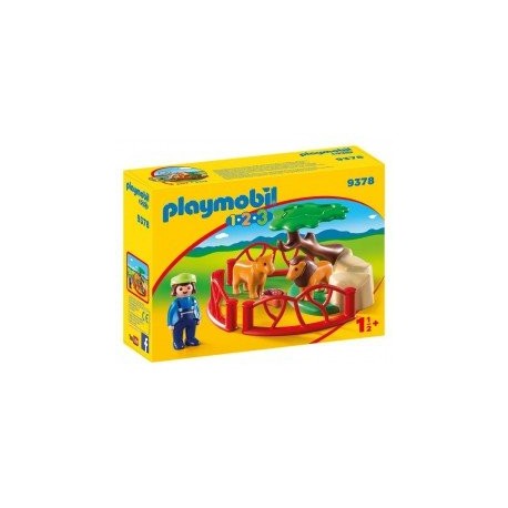 Playmobil 123: Recinto de Leones-ChicosconEstilo-Para construir