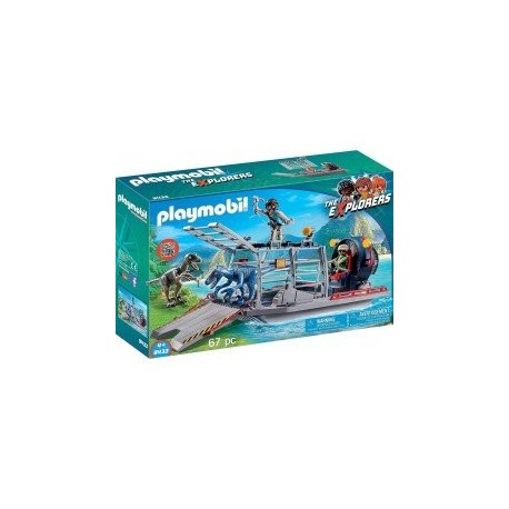 Playmobil 9433 Hidrodeslizador con Jaula-ChicosconEstilo-Para construir