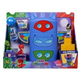 Playset Fold n' Go Headquarters PJ Masks Bandai-ChicosconEstilo-Figuras de Acción