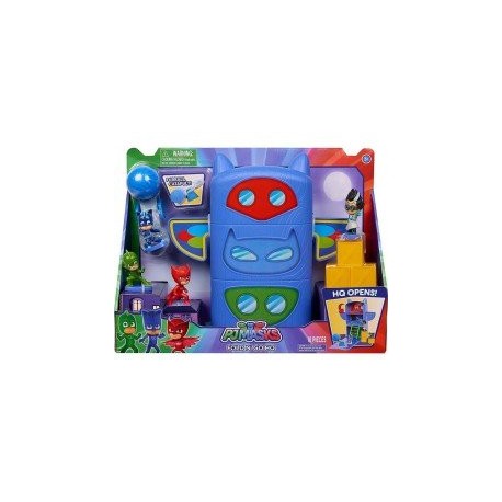 Playset Fold n' Go Headquarters PJ Masks Bandai-ChicosconEstilo-Figuras de Acción