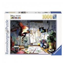 ROMPECABEZAS 1000 PZ DISNEY PIXAR ESCRITORIO DEL ARTISTA-ChicosconEstilo-Juegos de Mesa