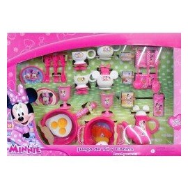 SET DE COCINA CON  ACCESORIOS DE COMIDA MINNIE-ChicosconEstilo-Juegos de Imitación