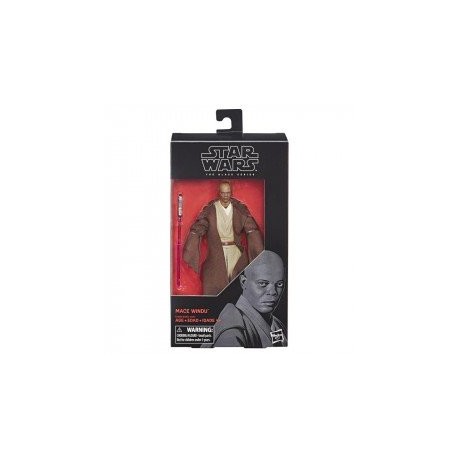 STAR WARS E4088  The Black Series - Figura de Mace Windu de 15 cm Juguete Hasbro-ChicosconEstilo-Figuras de Acción