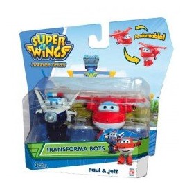 Transforma Bots Super Wings 2 pack Fotorama-ChicosconEstilo-Vehículos, Pistas y Drones