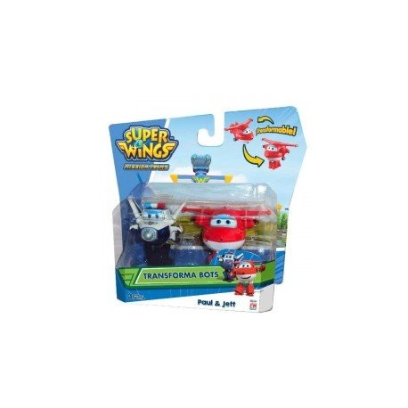 Transforma Bots Super Wings 2 pack Fotorama-ChicosconEstilo-Vehículos, Pistas y Drones