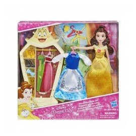 Disney Girls E0075 Disney Princesas Set de Estilo Guardarropa de la Princesa Bella  Juguete Hasbro-ChicosconEstilo-Figuras de Ac