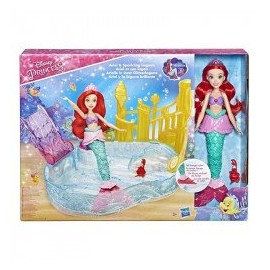 DISNEY GIRLS E5575 Disney Princesa Ariel Muñeca Escenario en el Agua  Juguete Hasbro-ChicosconEstilo-Muñecas