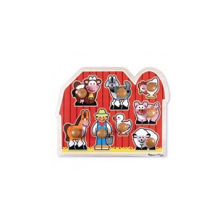 FARM FRIENDS LARGE PEG PUZZLE-ChicosconEstilo-Aprendizaje