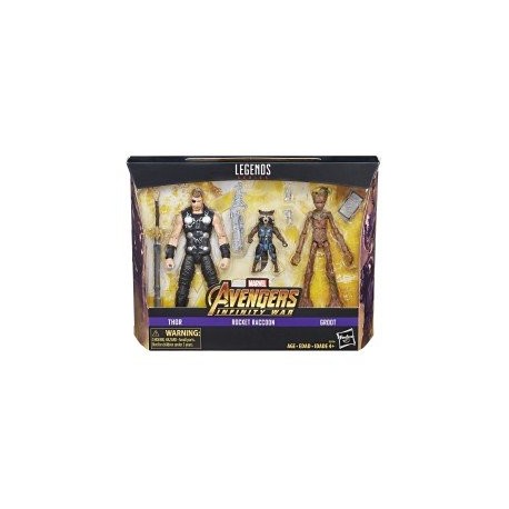 Figura Thor y Rocket & Groot 6 Pulgadas Avengers-ChicosconEstilo-Figuras de Acción