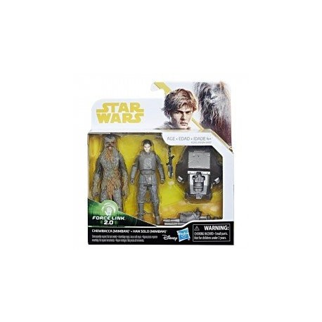 Figuras 2 Pack Han Solo & Chewbacca Mimban Star Wars-ChicosconEstilo-Figuras de Acción