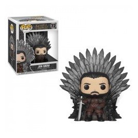 FUNKO POP DELUXE: GOT S10 - JON SNOW SITTING ON IRON THR-ChicosconEstilo-Figuras de Acción