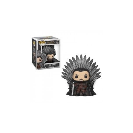 FUNKO POP DELUXE: GOT S10 - JON SNOW SITTING ON IRON THR-ChicosconEstilo-Figuras de Acción