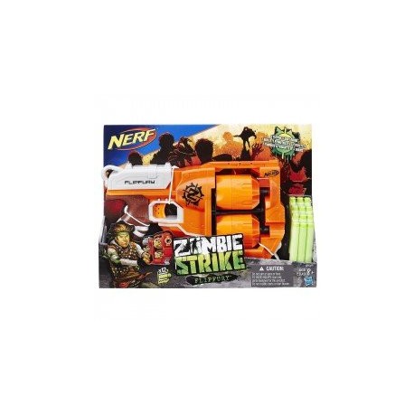 HASBRO  NER ZOMBIESTRIKE FLIPFURY-ChicosconEstilo-Lanzadores