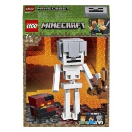 Lego 21150 BigFig Minecraft?: Esqueleto con Cubo de Magma-ChicosconEstilo-Para construir