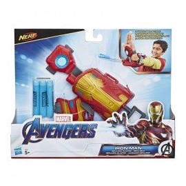 MARVEL  E4394  Avengers Iron Man Lanzador Repulsor con dardos Nerf para disfraz y juego de rol Juguete Hasbro-ChicosconEstilo-Fi