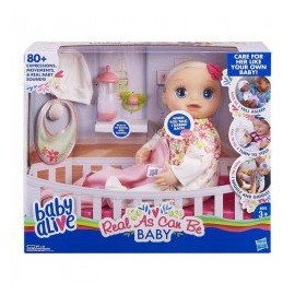 Baby Alive Mi bebita de verdad (Pelo rubio esculpido)-ChicosconEstilo-Muñecas