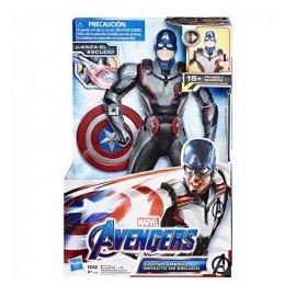 Marvel E3358  Avengers - Avengers: Endgame Capitán América Impacto de escudo  Juguete Hasbro-ChicosconEstilo-Figuras de Acción