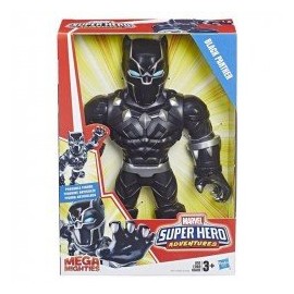 MARVEL E4151 Playskool Marvel Mega Mighties Black Panther Juguete Hasbro-ChicosconEstilo-Figuras de Acción