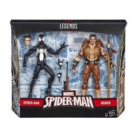 Marvel E5210 2 Pack Figuras Spider-Man y Kraven 6 Pulgadas Marvel  Juguete Hasbro-ChicosconEstilo-Figuras de Acción