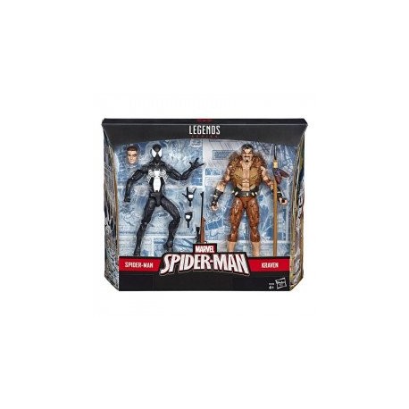 Marvel E5210 2 Pack Figuras Spider-Man y Kraven 6 Pulgadas Marvel  Juguete Hasbro-ChicosconEstilo-Figuras de Acción