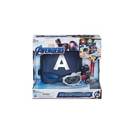 Marvel E6507 Marvel Casco con Visión Capitán América Juguete Hasbro-ChicosconEstilo-Juegos de Imitación