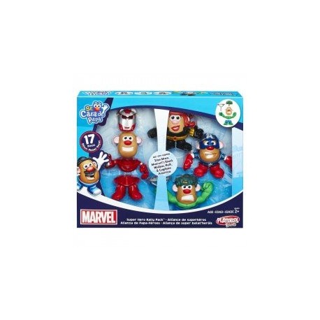 MPH PAPAHEROES COMBINABLES MARVEL 4 PACK HASBRO-ChicosconEstilo-Figuras de Acción